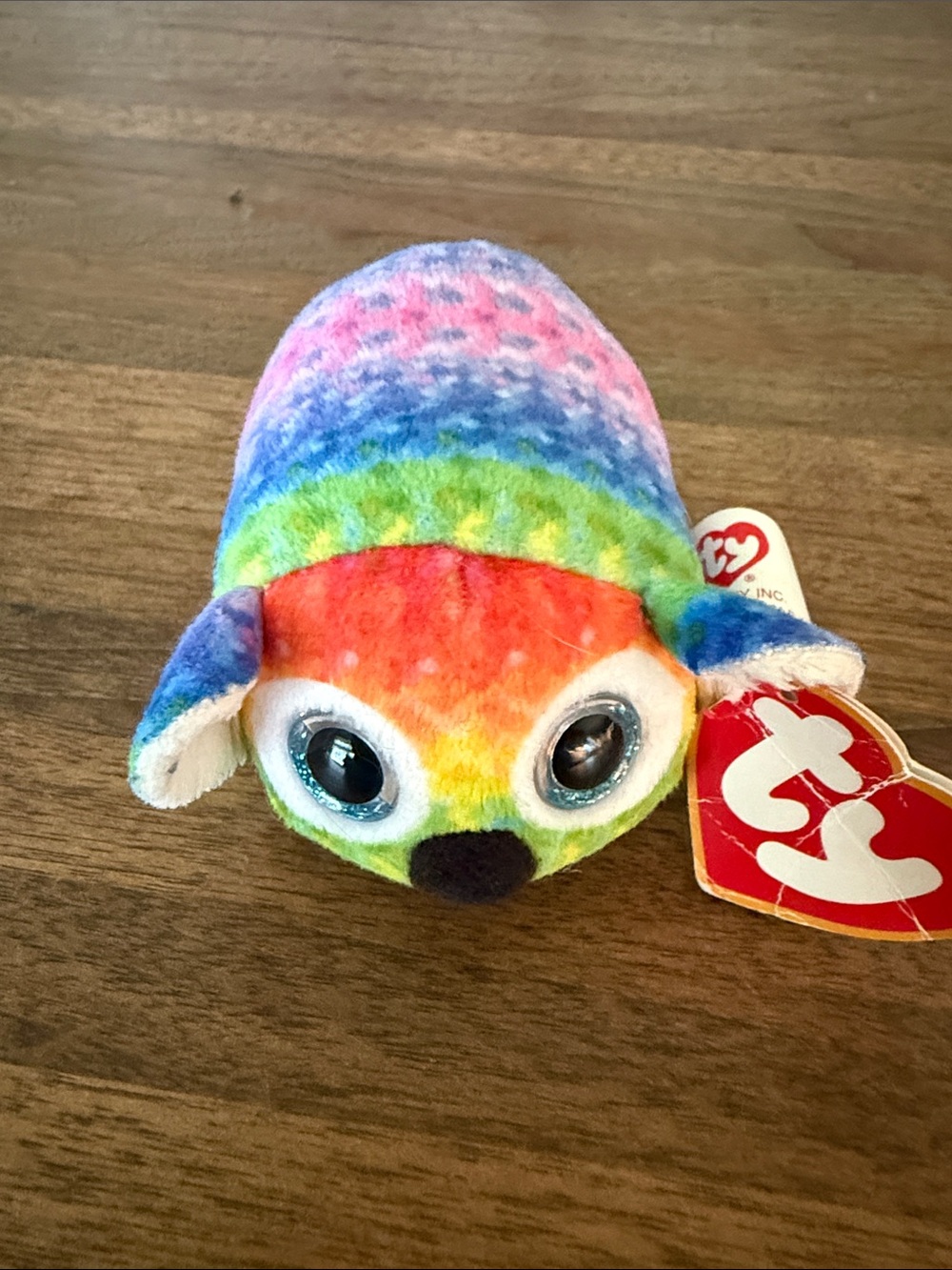 Ty Multicolor Rainbow Plush Beanie - Pastel Tie-Dye Kaleb the koala
